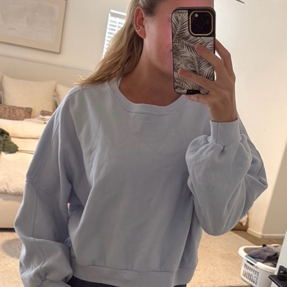 Abercrombie & Fitch Soft Blue Sweatshirt